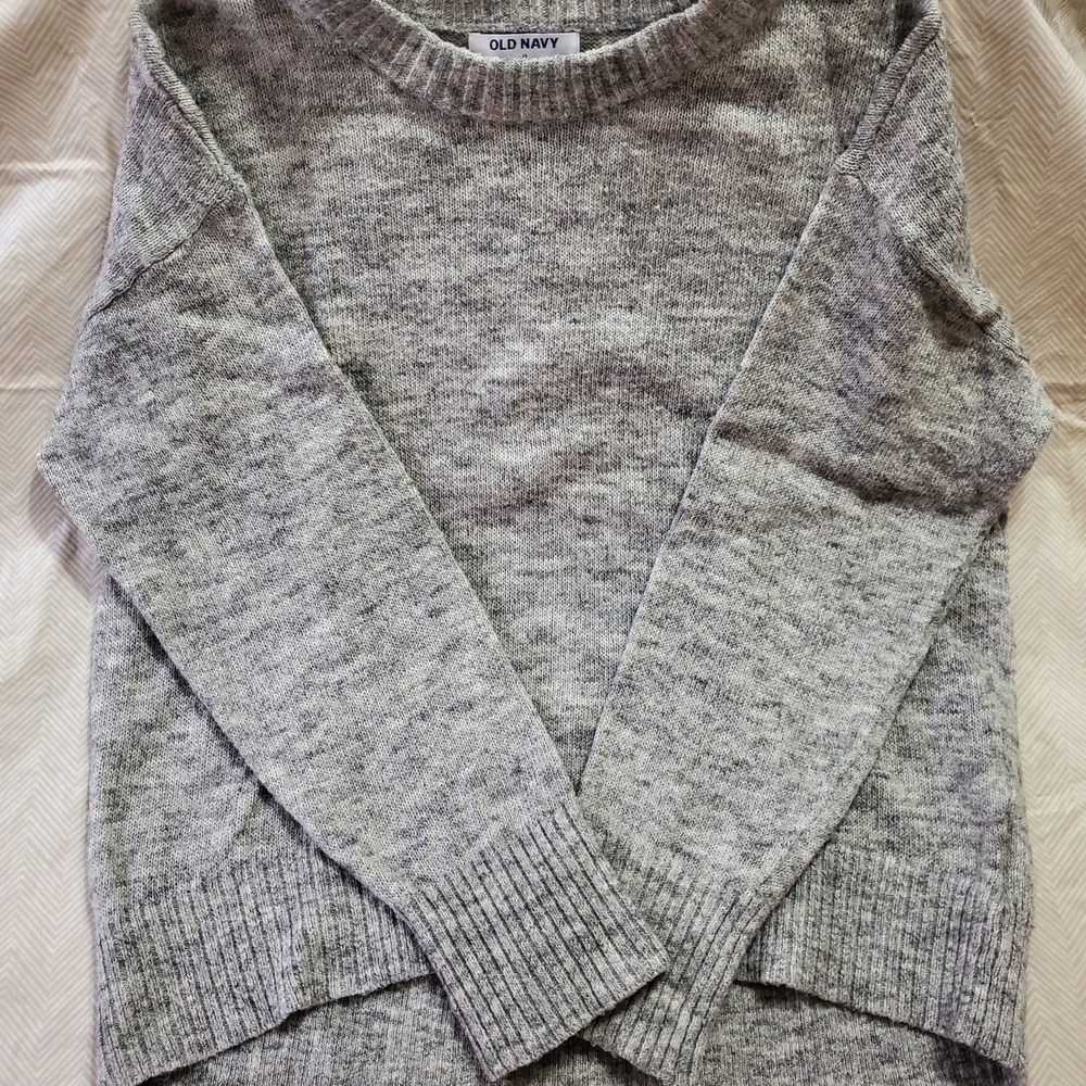Old Navy Gray Heather Crewneck Sweater